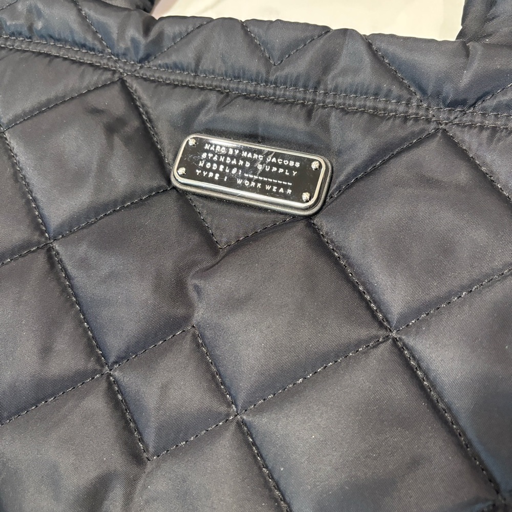 Marc Jacobs Black Quilted Nylon Tote - Picture 5 of 17
